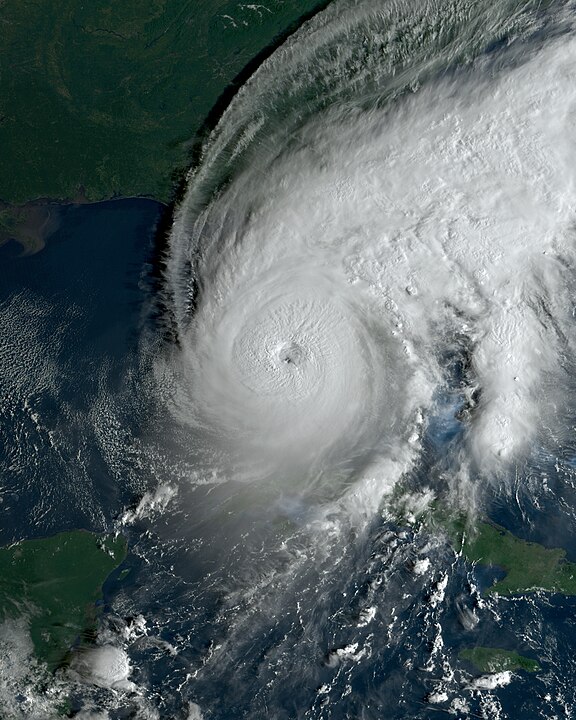 Photo of Hurricane Ian approching Florida.