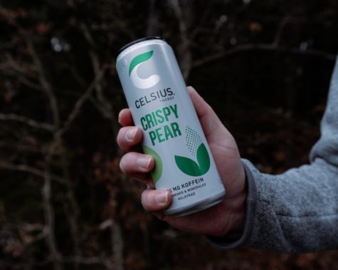 This is a photo of a celsius drink that contains preservatives. Image received from Unsplash. 