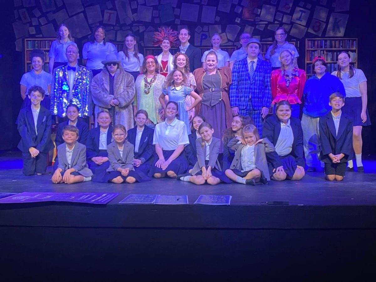 The+full+cast+of+Matilda+at+Bay+Street+Theater.+The+cast+included+adults%2C+teenagers%2C+and+children.+