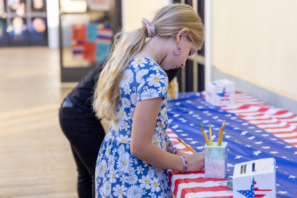 2nd Grade held an election to vote for their class president and vice president. They campaigned, prepared speeches, and voted. 