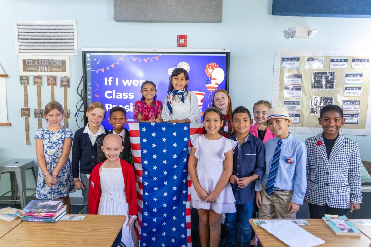 2nd Grade held an election to vote for their class president and vice president. They campaigned, prepared speeches, and voted. 