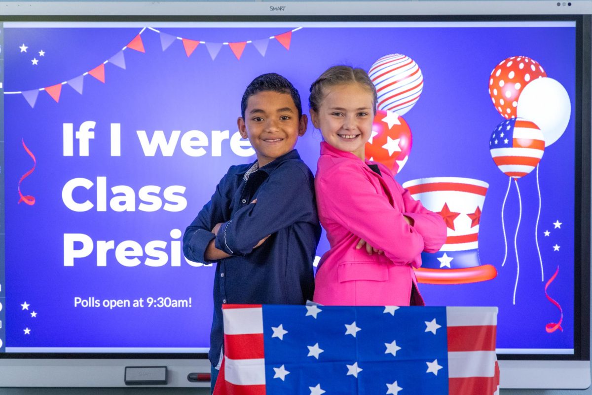 2nd Grade held an election to vote for their class president and vice president. They campaigned, prepared speeches, and voted. 