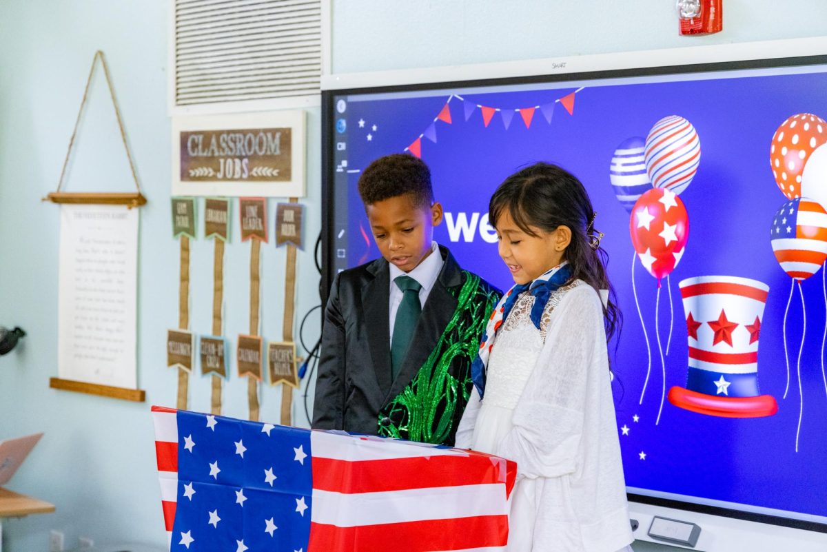 2nd Grade held an election to vote for their class president and vice president. They campaigned, prepared speeches, and voted. 