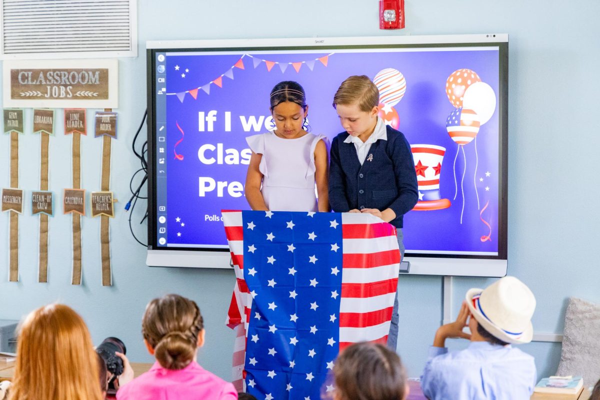 2nd Grade held an election to vote for their class president and vice president. They campaigned, prepared speeches, and voted. 